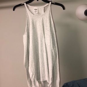 Cold shoulder, long sleeved T-shirt.